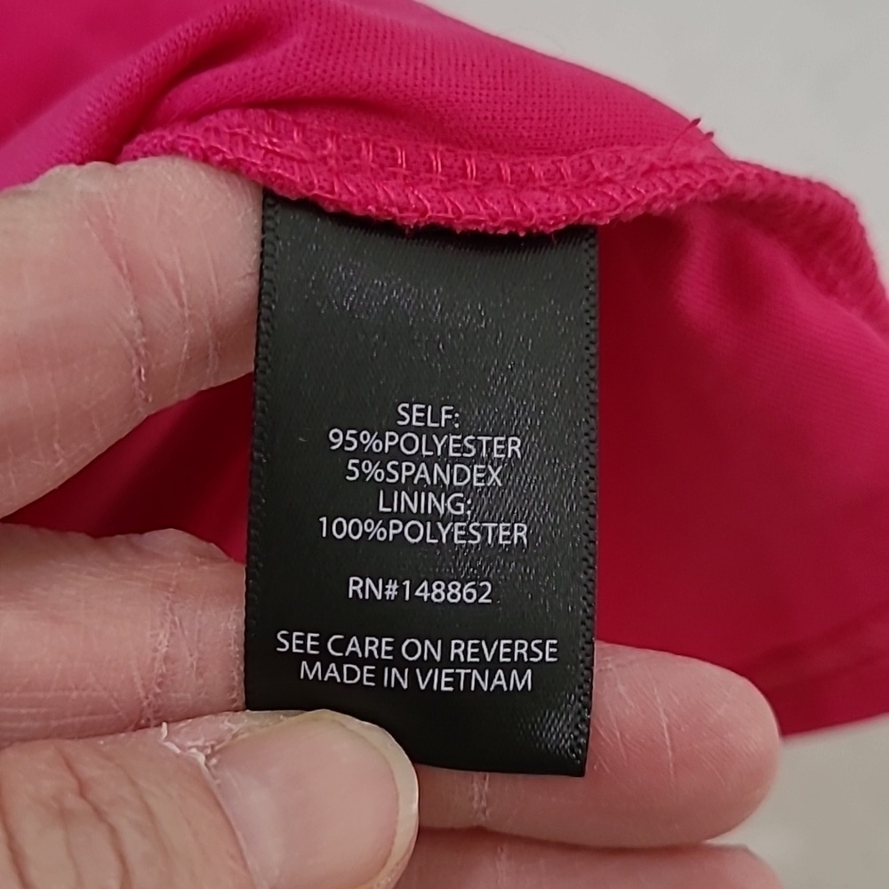 Torrid Vibrant Pink Ruched Sleeveless Midi Dress size 2 (2X 18-20) - Picture 7 of 10